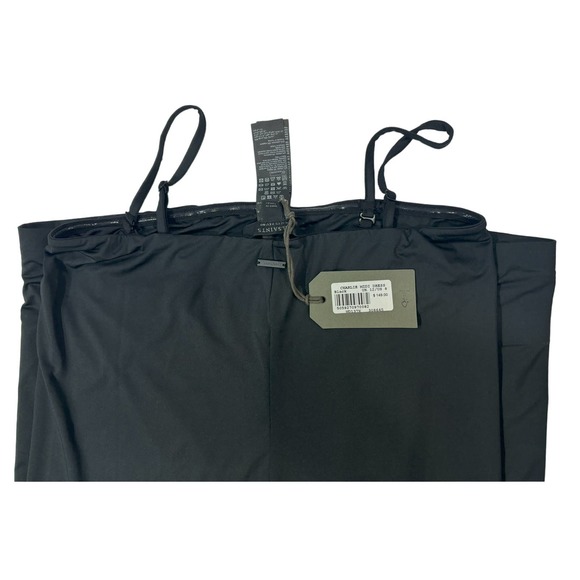 Allsaints NWT Women’s 8 Black Slip Midi Dress Charlie Removable Straps MSRP $149 - Picture 4 of 7